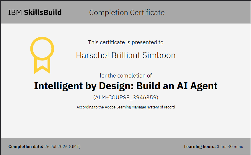 Certificate Page 1